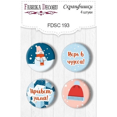 Набор скрапфишек Фабрика Декора из 4 шт № 193