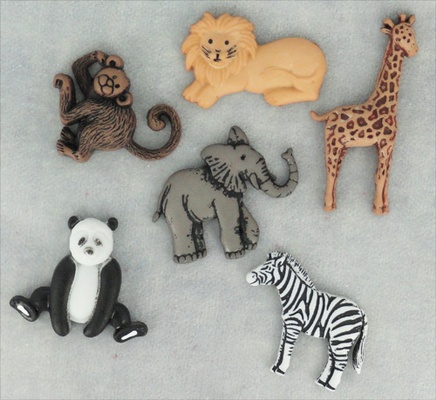 Набор декоративных пуговиц Dress It Up - Wild Thing
