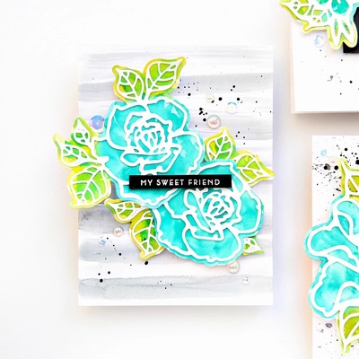 Нож для вырубки от Spellbinders -  Rosy Summer Flowers