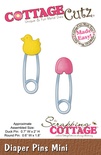 Лезвие CottageCutz - Diaper Pins Mini, 4,5х4,5 см