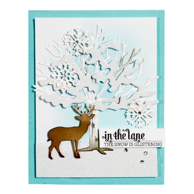 Ножи от Spellbinders - Winter Canopy and Elements Etched Dies Four Seasons by Lene Lok 