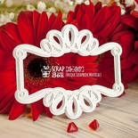 3d чипборд ScrapBox - Рамочка с вензелями Dr-007