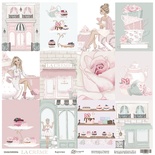 Лист односторонней бумаги 30x30 от Scrapmir Карточки из коллекции La Creme