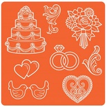 Силиконовые молды от Plaid - Mod Podge Mod Melts - Wedding