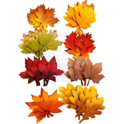 Набор листиков Prima - Autumn Leaves - Autumn Sunset, 48 штук