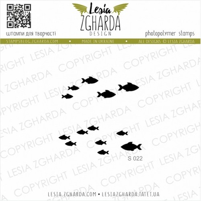 Набор акриловых штампов Lesia Zgharda Рибки S022