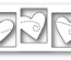 Нож для вырубки от Poppystamps -  Triple Heart Twirl craft die