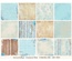 Набор скрапбумаги LemonCraft - Gossamer Blue, 30х30 см, с бонусом