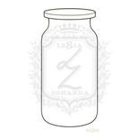 Акриловый штамп Lesia Zgharda K020b Банка, размер 3.6х7.5 см