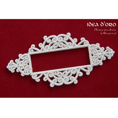 Чипборд Scrapiniec - Двухслойная рамка Idea d'oro 02