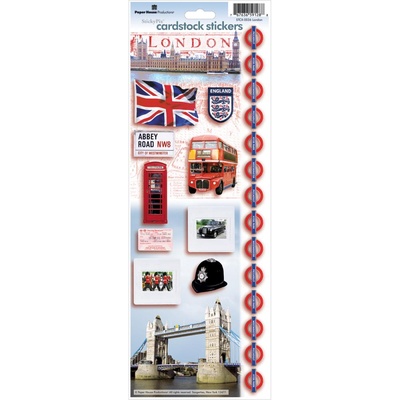 Наклейки от Paper House Cardstock Stickers 4.625"X13" - London, 11х33 см