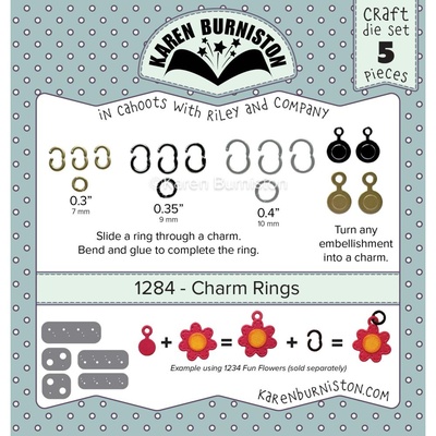ПІД ЗАМОВЛЕННЯ - Karen Burniston Dies - Charm Rings