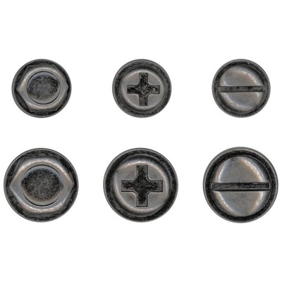 Набор металлических украшений Tim Holtz - Idea-Ology Metal Machinery Heads, 12 штук
