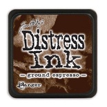 Штемпельная подушка Ranger - Distress Mini Ink Pad - Ground Espresso