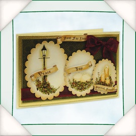 Заготовки к ножам Spellbinders - Vintage Christmas, 8 листов, 39 элементов