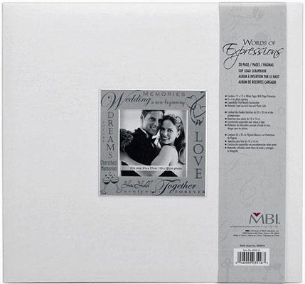 Альбом для скрапбукинга, свадебный белый - MBI - 12x12 - Expressions - Scrapbook Albums 12x12 Wedding White