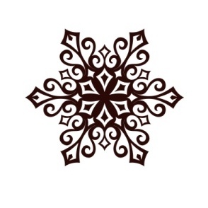 Акриловый штамп Christmas Stamp SR066 Снежинка, размер 5 * 4,3 см