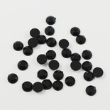 Акриловые половинки кристаллов Black, 4x1~2мм, цвет черный,  20шт.