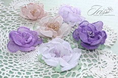 Набор цветов Royalty flowers Сиренево-бежевый микс, ТМ Iris, 6 шт