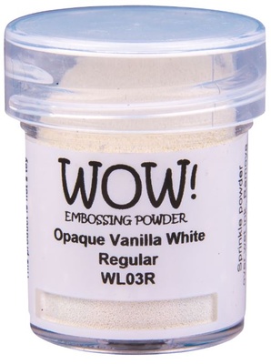 Пудра для эмбоссинга Wow - Opaque Vanilla White - Regular, 15 мл
