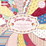 Набор бумаги для скрапбукинга First Edition -  Family Ties, 64 листа, размер 15х15 см.