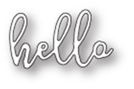 Нож для вырубки от Poppystamps - Scribble Hello