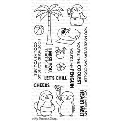 Акриловый штамп My Favorite Things - BB Penguins in Paradise
