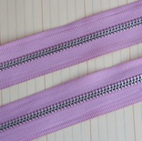 Тесьма с молнией Zipper Trim - Lilac Pink, цвет сиреневый, ширина 13 мм, длина 90 см