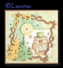 Акриловый штамп от LeCreaDesign - Clearstamp Popco Winter - Зимняя сова
