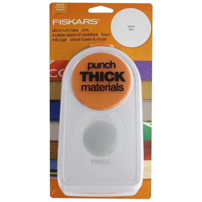 Фигурный дырокол для плотных материалов Fiskars Punch Thick Circle 2" - Круг, диаметр 5.1 см