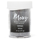 Пудра для ембоссинга Moxy Glitter Silver от American Crafts,  17 г