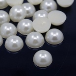 Полужемчужинки White, 12x6мм, цвет белый, 10 шт.