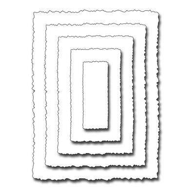 Лезвие Frantic Stamper Precision Die - Deckled Rectangles