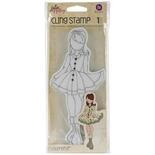 Резиновый штамп от Prima  - Валентина - Julie Nutting Mixed Media Cling Rubber Stamps Valentina 3.5"X7.25"