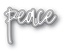 Ножи для вырубки от Memory Box - Peace Jotted Script
