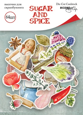 Набор высечек для скрапбукинга от Scrapmir - Sugar and Spice, 64шт.