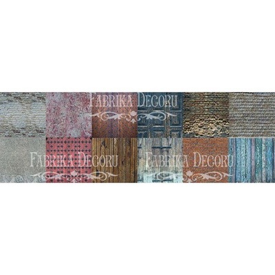Набор скрапбумаги - Vintage texture, 30,5x30,5 см, ТМ Фабрика Декора
