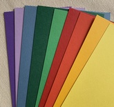 Набор полосок картона Brights - яркие, 10х30 см, 9 шт.
