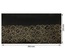 Отрез кожзама с тиснением  золотой фольгой Golden Clocks Black 50 х 25 см, ТМ Фабрика Декора