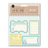 Книга наклеек - Grant Studios - Baby Boy - La De Dah, 5 листов на детскую тематику