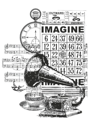 Акриловый штамп от Kaisercraft - Vintage Imagine Clear Stamp