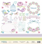 Лист для вырезания от Mona Design - "Fancy Spring", 30,5х30,5см