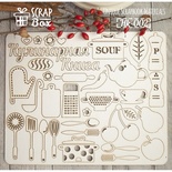 Чипборд ScrapBox - Кухонный набор большой