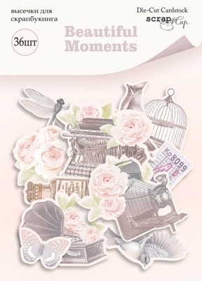 Набор высечек для скрапбукинга от Scrapmir - Beautiful Moments, 36 шт