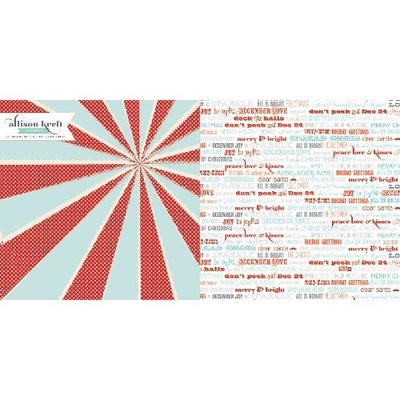 Лист скрапбумаги Webster's Pages All is Bright, 30х30 см, двусторонняя