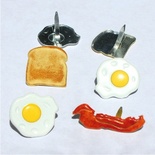Набор брадсов Eyelet Outlet - Breakfast Brads, 12 штук