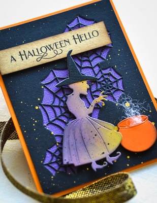 Нож для вырубки от Poppystamps - Spellcaster Witch