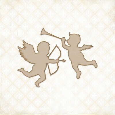 Чипборд Blue Fern Studios - Valentine Cupids