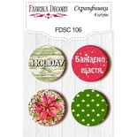 Набор скрапфишек Фабрика Декору из 4 шт FDSC 106