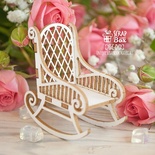 3d чипборд ScrapBox - Кресло качалка Hd-012